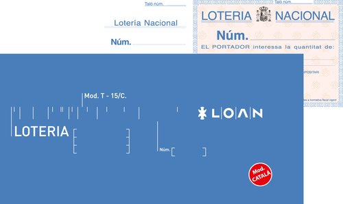 LOAN - TALONARIO CATALAN LOTERIA DOS TINTAS (Ref.T-15/C)