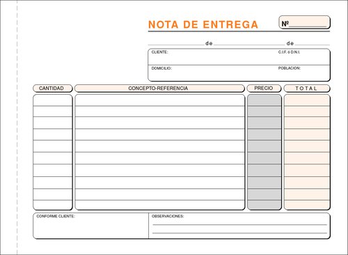 LOAN - TALONARIO ENTREGAS 4º APAISADO (Ref.T-26)