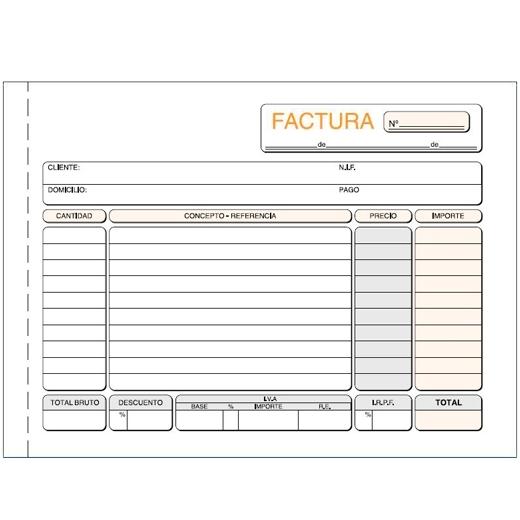 LOAN - TALONARIO FACTURAS 4º NATU TRIPLI (71T) (Ref.T-65)