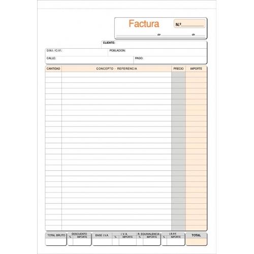 LOAN - TALONARIO FACTURAS Fº NATU DUPLI (73D) (Ref.T-56)
