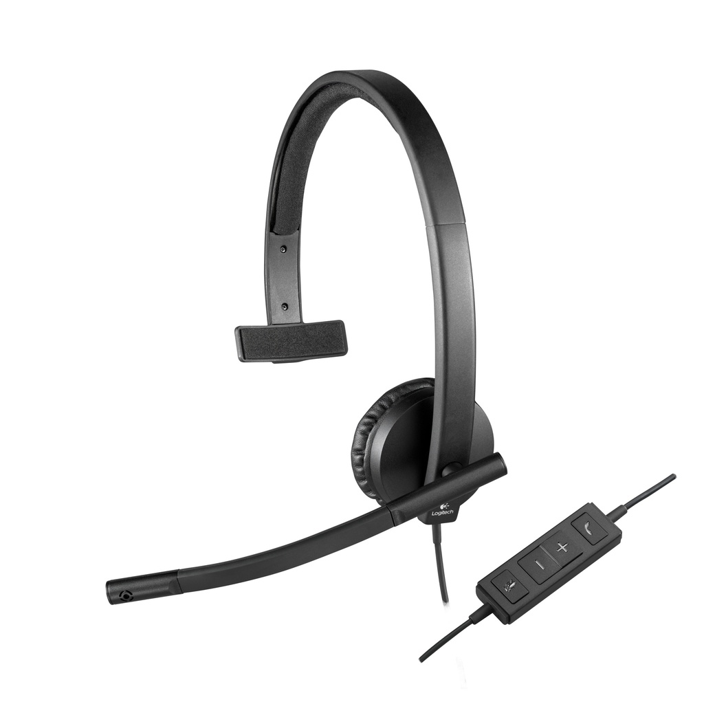 LOGITECH - Auriculares con Microfono HEADSET H570E mono (Ref.981-000571)