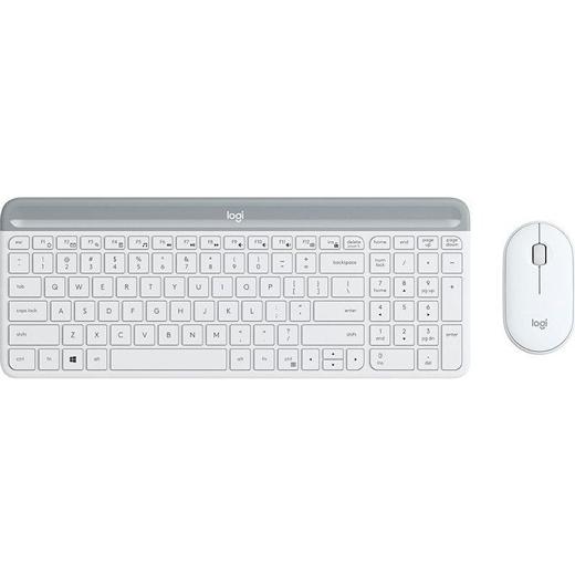 LOGITECH - COMBO TECLADO + RATÓN MK470 INALÁMBRICO C/RECEPTOR USB BLANCO (Ref.920-009199)