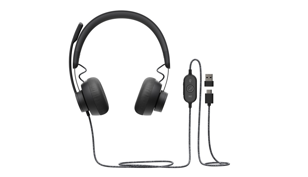 LOGITECH - Auriculares + micro Zone Wired Usb (Ref.981-000875)