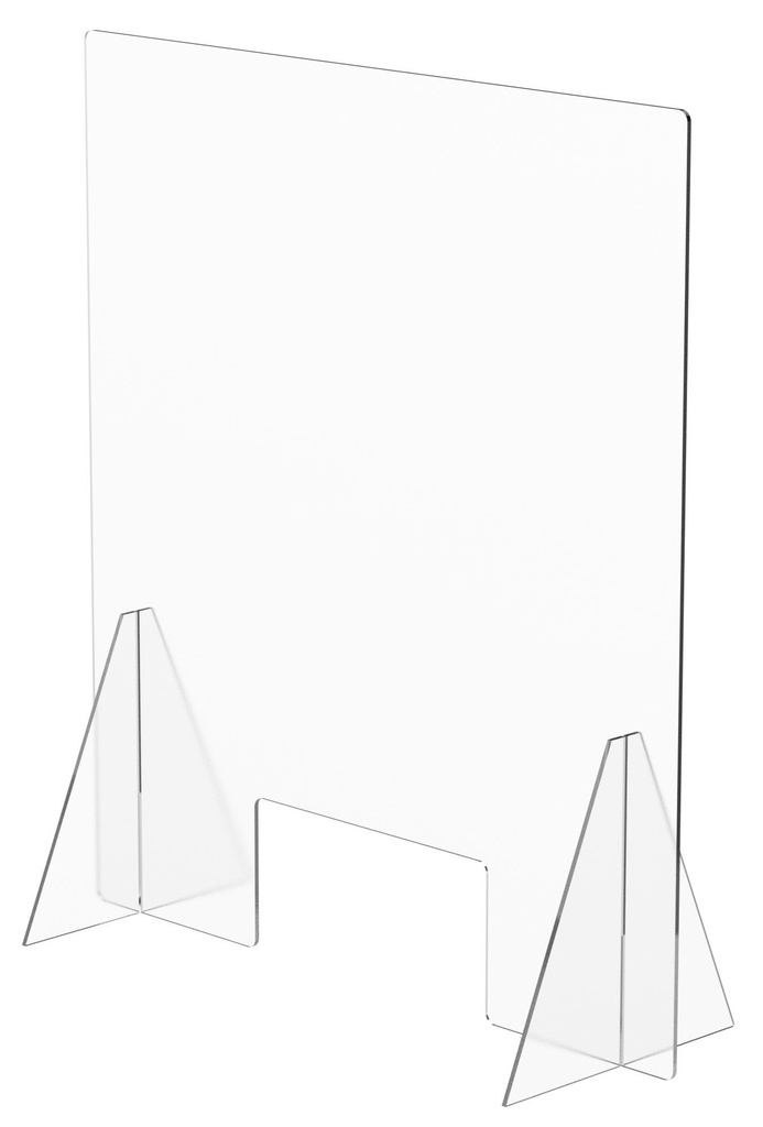 MAMPARA DE PROTECCIÓN DE MOSTRADOR 850X750MM 2,5MM DE METACRILATO (Ref.MAMPARA)