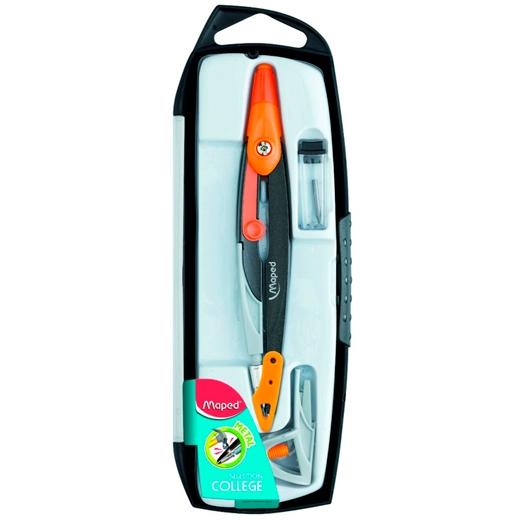 MAPED - COMPÁS METAL OPEN ESTUCHE 3 PIEZAS (Ref.536953)