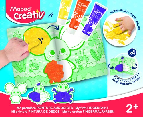 MAPED - CREATIVE MI PRIMER KIT DE MANUALIDADES - EARLY AGE PINTURA DE DEDOS (Ref.907043)