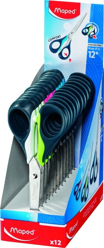 MAPED - TIJERAS SENSOFT 3D 16 cm. EXPOSITOR de 12 (Ref.169600)