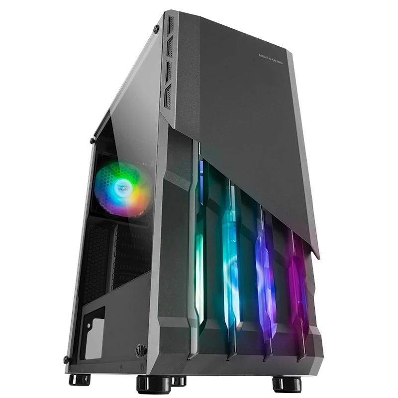MARS GAMING - CAJA MC-X2 ATX METAL FRONT BLACK (Ref.MCX2)