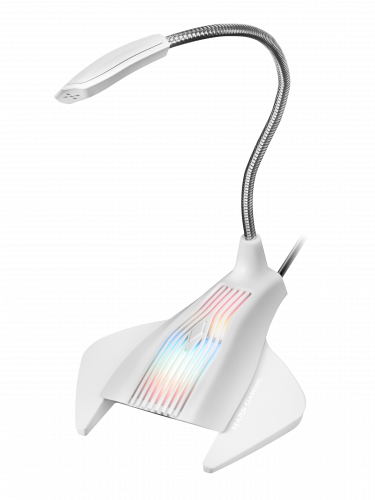 MARS GAMING - micrófono Blanco Micrófono de superficie para mesa (Ref.MMICW)