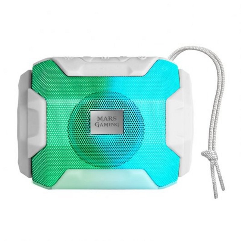 MARS GAMING - , Altavoz Bluetooth 5.0 Compacto Blanco (Ref.MSBAXW)