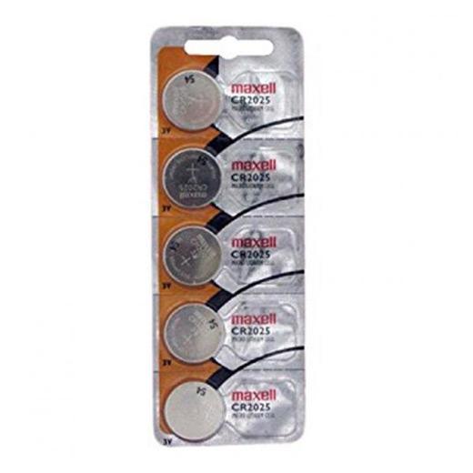 MAXELL - Pila Botón Litio CR2025 3V Blister*5 (Ref.MXBCR20255)