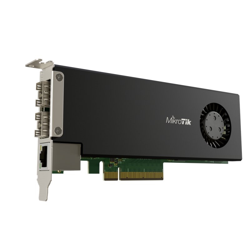 MIKROTIK - Adap 2xSFP28 1xGbE LP (Ref.CCR2004-1G-2XS-PCIe)