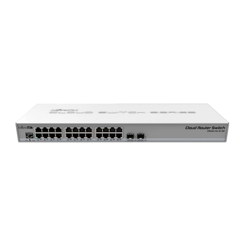 MIKROTIK - Switch 24xGB 2xSFP+ L5 (Ref.CRS326-24G-2S+RM)