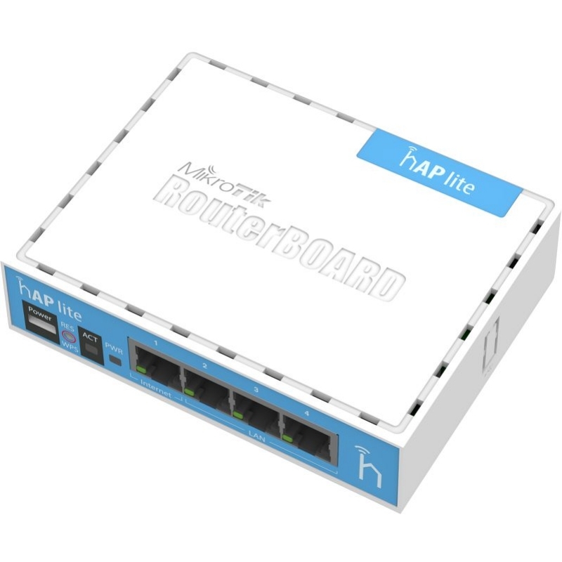 MIKROTIK - hAP Lite 4x10/100 2.4GHz L4 (Ref.RB941-2nD)