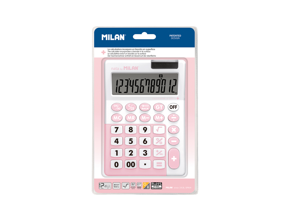MILAN - CALCULADORA MESA 12 DIG.ANTB.B/1 (Ref.151812IBGPBL)