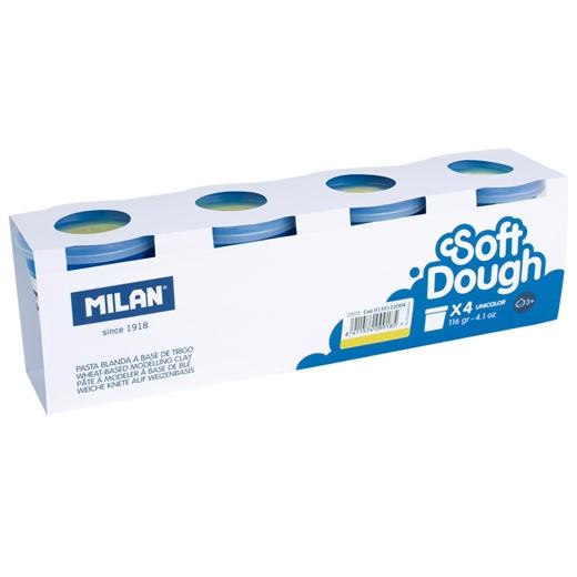 MILAN - PASTA BLANDA SOFT DOUGH CAJA 4 BOTES 116GR AMARILLO (Ref.9135112004)