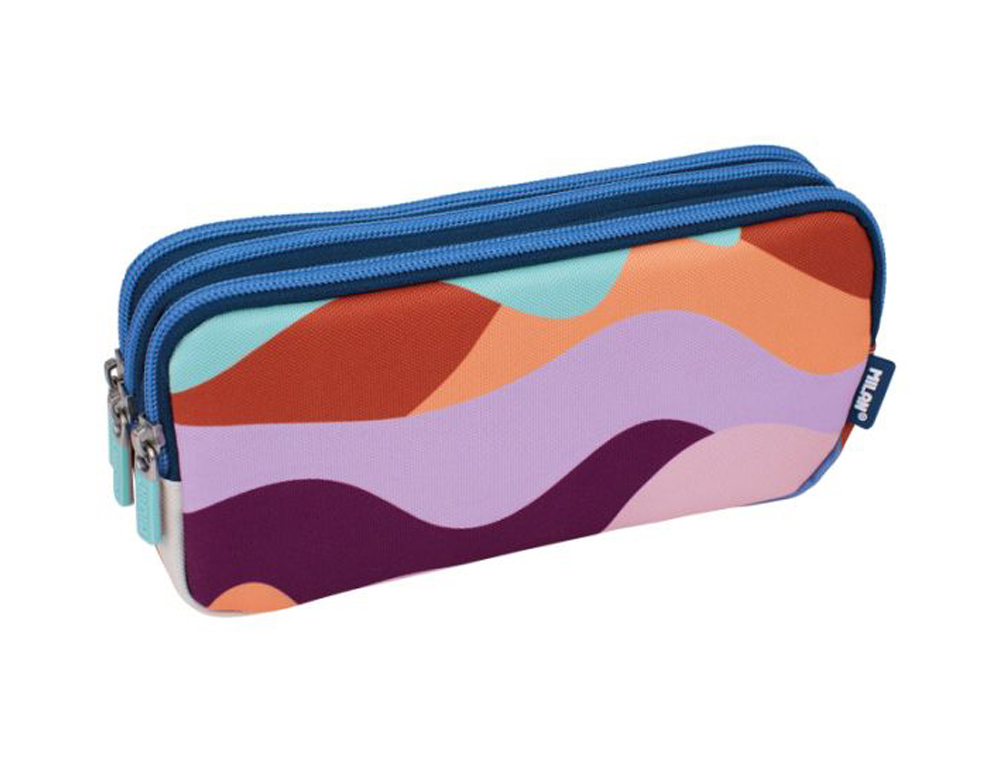 MILAN - PORTATODO 3 CREMALLERAS SERIE THE FUN MULTICOLOR (Ref.081135FN)