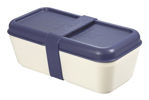 MILAN - RECIPIENTE PARA ALIMENTOS RECTANGULAR 0,75L C/ TAPA AZUL (Ref.085110B)