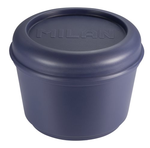 MILAN - RECIPIENTE PARA ALIMENTOS REDONDO 0,25L C/ TAPA HERMÉTICO AZUL (Ref.085112B)