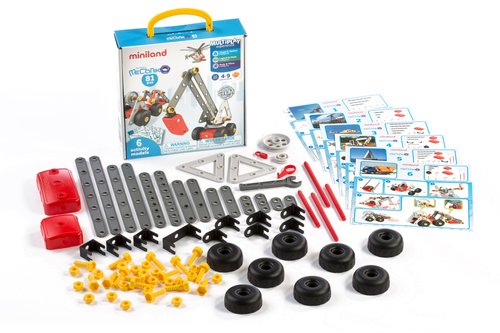 MINILAND - CONTENEDOR DE 81 PIEZAS DE MECANIKO (actividades de construccion) (Ref.32656)