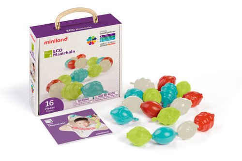 MINILAND - JUEGO ED. ECO MAXICHAIN 16 PCS (Ref.32240)