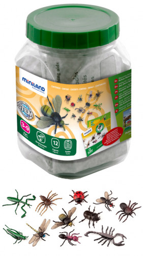MINILAND - JUEGO INSECTOS 12 FIGURAS (Ref.27480)
