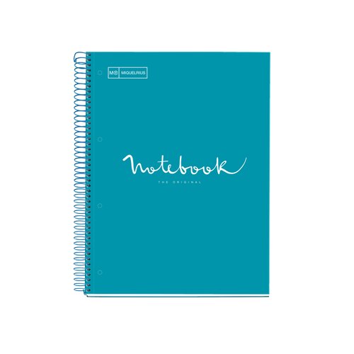 MIQUELRIUS - BLOC EMOTIONS NOTEBOOK 1 micro.tapa DURA A4 80h 90g CUADRIC.5x5 FORMENTERA (Ref.46075)