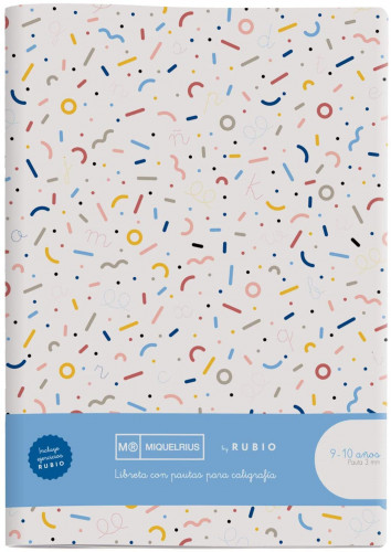 MIQUELRIUS - CUADERNO GRAPADO A4 50HOJAS PAUTA 3MM MR CON EJERCICIOS RUBIO . (Ref.8145)