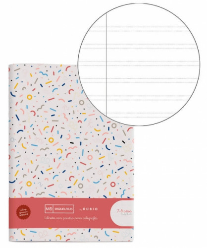 MIQUELRIUS - CUADERNO GRAPADO A4 50HOJAS PAUTA 4MM MR CON EJERCICIOS RUBIO (Ref.8144)
