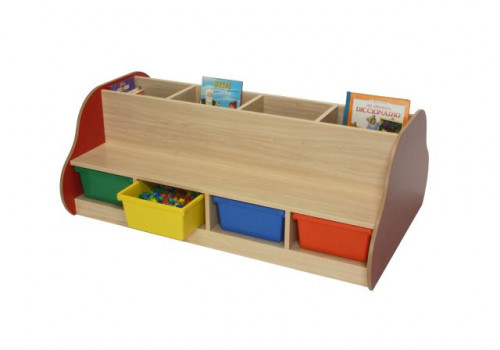 MOBEDUC - BANCO LIBRERÍA DOBLE 8 NIÑOS HAYA (Ref.602109HP18)
