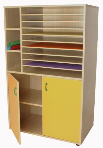 MOBEDUC - MUEBLE ARMARIO Y CARTULINERO HAYA (Ref.602210HPS18)
