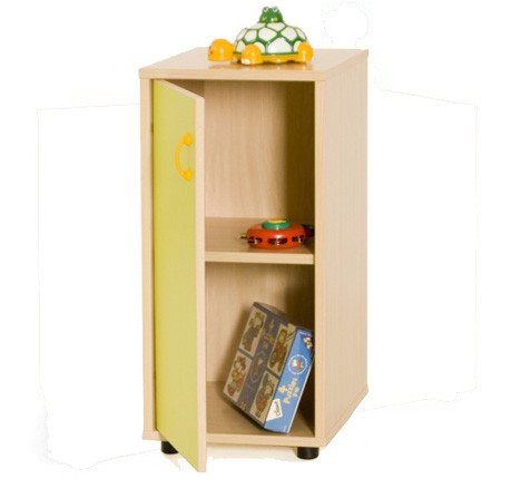 MOBEDUC - MUEBLE BAJO ARMARIO 2 ESTANTES 360 HAYA (Ref.600216HPS18)