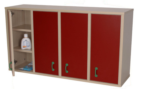 MOBEDUC - MUEBLE CASILLERO 12 CASILLAS CON PUERTA HAYA (Ref.600713HS18)