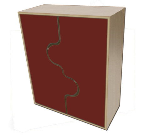 MOBEDUC - MUEBLE INTERMEDIO ARMARIO, PUERTAS ONDA HAYA (Ref.600821HPS18)