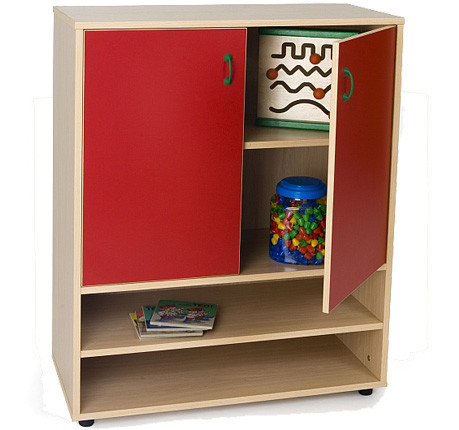 MOBEDUC - MUEBLE INTERMEDIO ESTANTERÍA Y ARMARIO HAYA (Ref.600804HPS18)