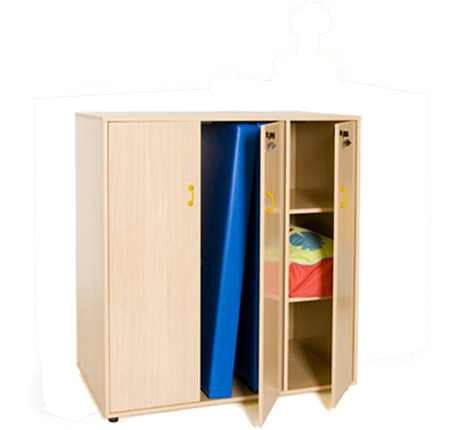MOBEDUC - MUEBLE PARA GUARDAR COLCHONETAS Y COMPLEMENTOS HAYA (Ref.600627HPC18)