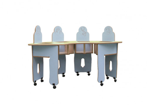 MOBEDUC - TRONA ARCO 4 NIÑOS/ AS HAYA (Ref.600565.4H196)