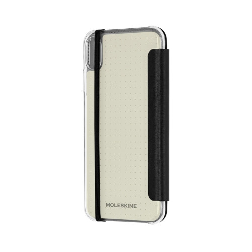 MOLESKINE - funda para teléfono móvil 16,5 cm (6.5") Folio Negro, Transparente (Ref.ET9CBPXSMCLR)