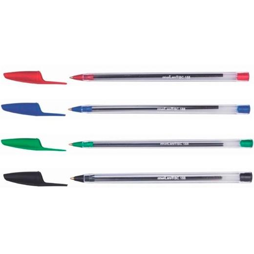 MOLIN - BOLÍGRAFO BASIC CRISTAL BALL POINT PEN ROJO (Ref.BC188-50-2)