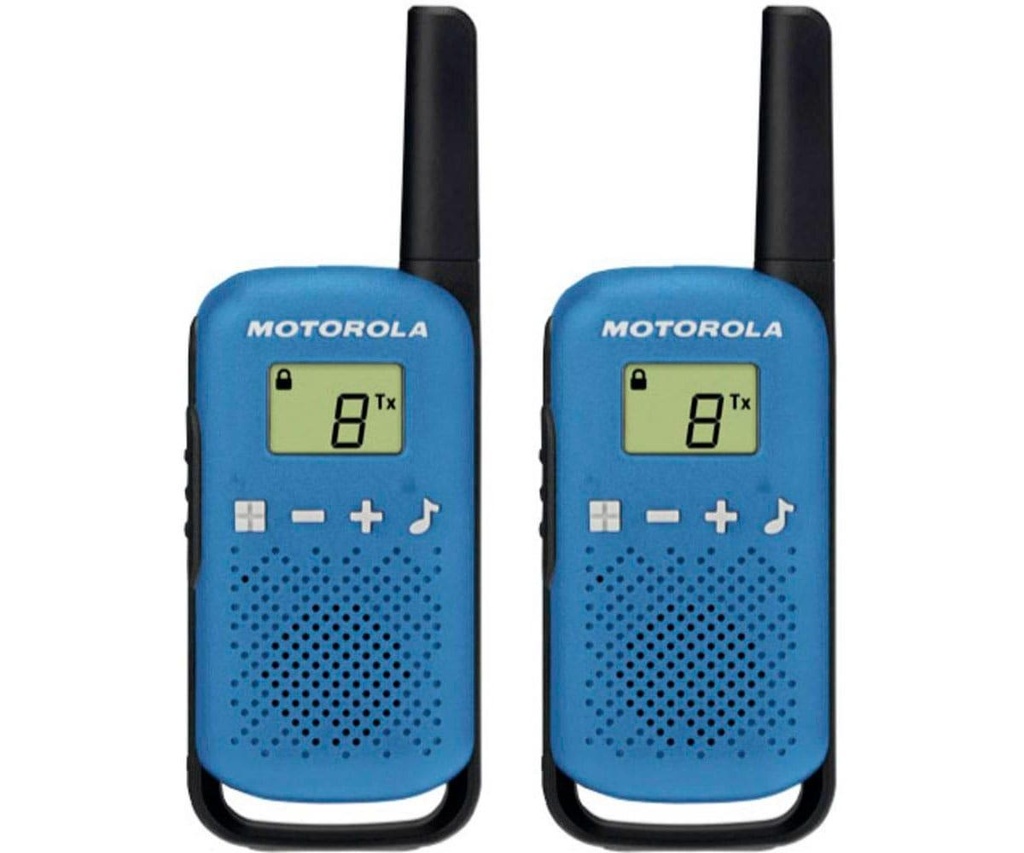 MOTOROLA - T42 Walkie Talkie 4Km 16CH Azul Duo (Ref.B4P00811LDKMAW)