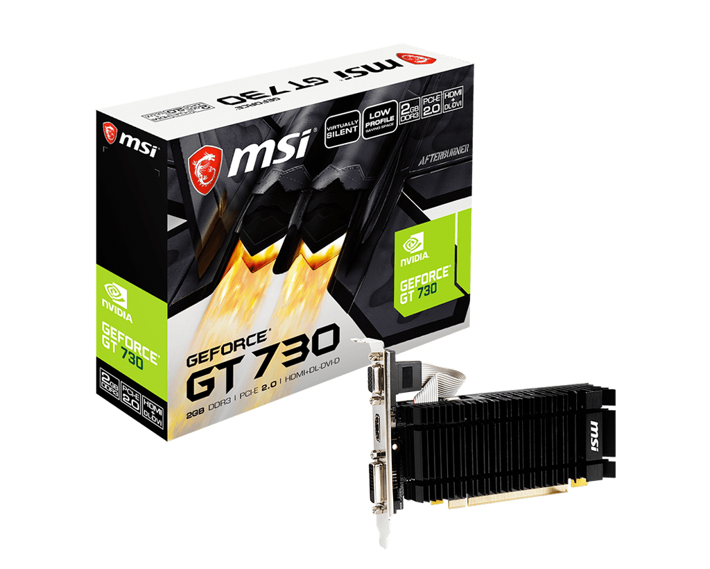MSI - N730K-2GD3H/LPV1 tarjeta gráfica NVIDIA GeForce GT 730 2 GB GDDR3 (Ref.912-V809-3861)