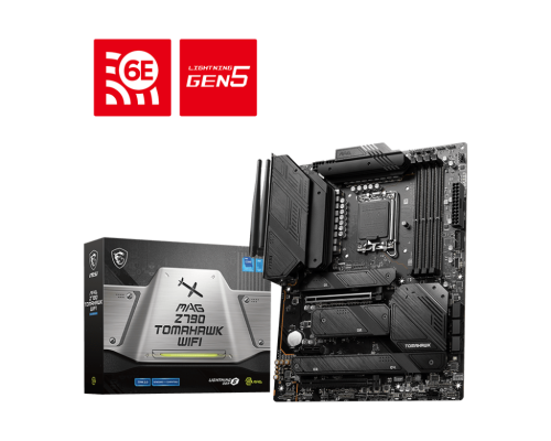 MSI - PLACA MAG Z790 TOMAHAWK WIFI,INTEL,1700,Z790,4DDR5,128GB,HDMI+DP,7SATA3+4M.2,13USB3.2,2.5GB+WIFI6E+BT5.3,ATX (Ref.911-7D91-010)