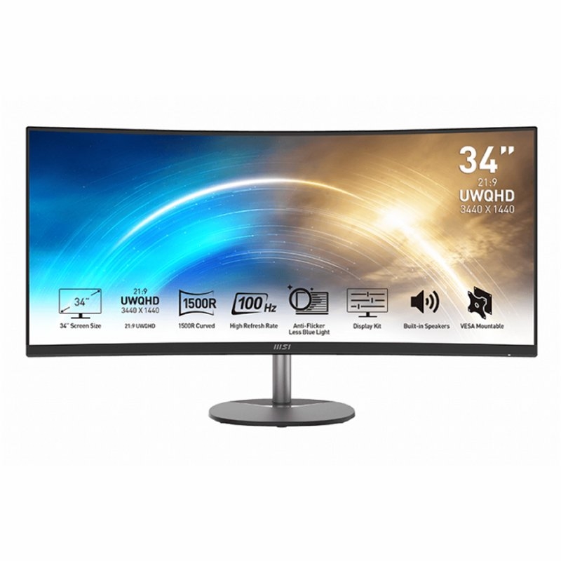MSI - Pro MP341CQ 86,4 cm (34") (Ref.9S6-3PB2CT-004)