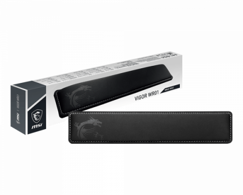 MSI - Vigor-WR01 descansa muñecas Espuma de memoria, Caucho Negro (Ref.OJ0-XXXXXX1-000)