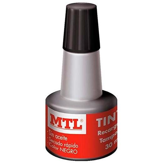MTL - TINTA DE SELLAR PARA RECARGA DE TAMPÓNES 30ML NEGRO (Ref.79537)