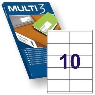 MULTI3 - ETIQUETAS 105X57 100 HOJAS (Ref.4724)