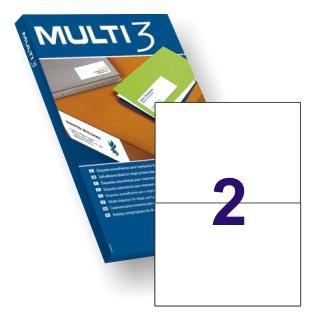 MULTI3 - ETIQUETAS 210X148 100 HOJAS (Ref.04715)