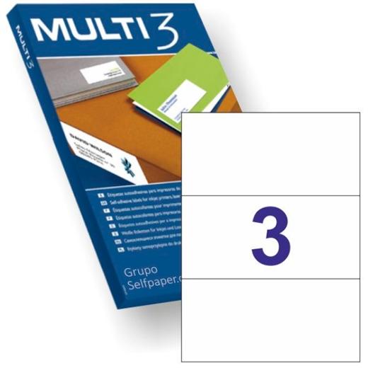 MULTI3 - ETIQUETAS 210X99,0 100 HOJAS (Ref.12549)