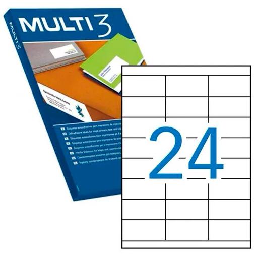 MULTI3 - ETIQUETAS 70X35 100 HOJAS (Ref.4703)