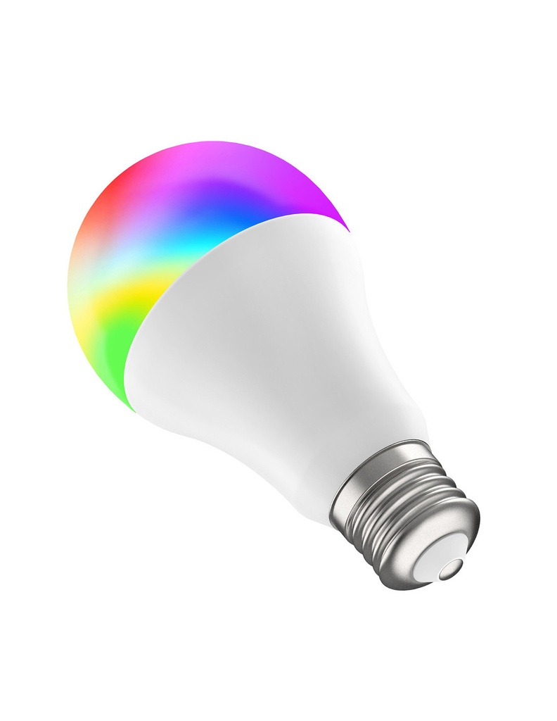 MUVIT - iO bombilla inteligente A60 E27/8,5W/800lm RGB+BlancosD60 H110 (Tasa RAEE incluida) (Ref.MIOBULB008)